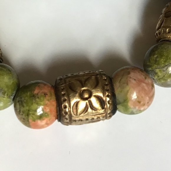 Semi-Precious Stone Necklace & Earrings Vintage - Picture 11 of 16